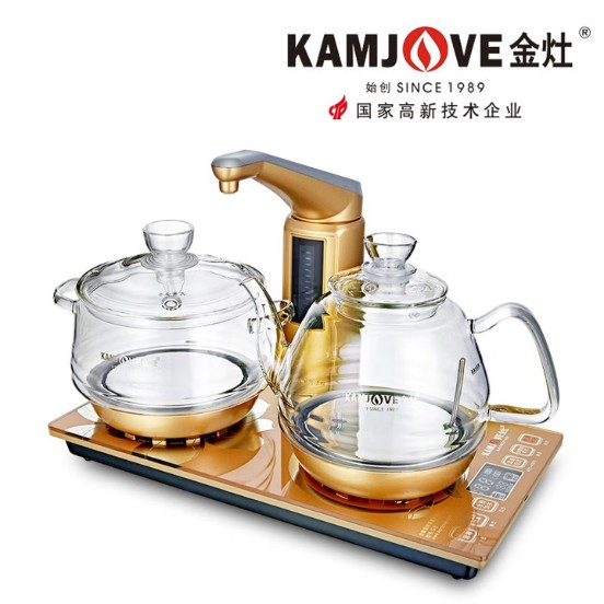 金灶（KAMJOVE）全自动上水电热水壶 玻璃电茶炉茶台烧水壶茶具套装 G9净水器版 净水器专用【20*37cm】