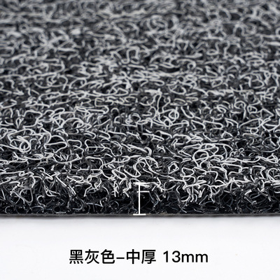 灰色丝圈厨房防滑地毯，120cm*12m，厚13mm